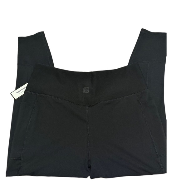 NWT Laundry by Shelli Segal Leggings XL Black | Style LUL7830 Media Pocket - Picture 4 of 5